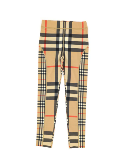 Burberry Vintage Check Leggings In Archive Beige