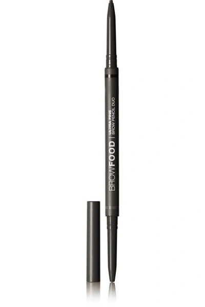Lashfood Browfood Ultra Fine Brow Pencil Duo In Gray
