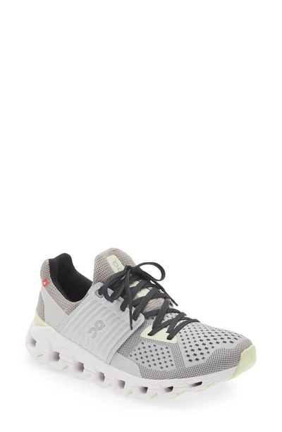 On Women's Cloudswift Lace Up Running Trainers In Alloy/glacier Grey