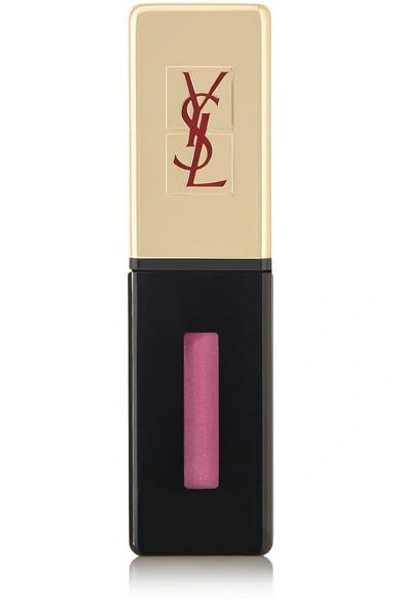 Saint Laurent Rouge Pur Couture Lip Lacquer Glossy Stain - Rose Vinyl 15 In Blush