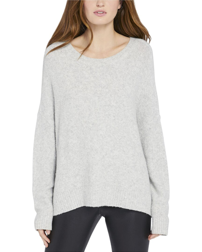 Alice And Olivia Alice + Olivia Roma Boucle Pod Shaped Wool-blend Pullover In Grey