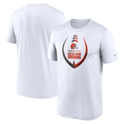 Nike White Cleveland Browns Icon Legend Performance T-shirt