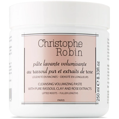 Christophe Robin Cleansing Volumising Paste With Pure Rassoul Clay And Rose Extracts 250ml In White