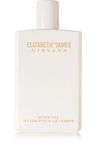 Elizabeth And James Nirvana Nirvana White Body Oil - Peony, Muguet & Tender Musk, 100ml In Colorless