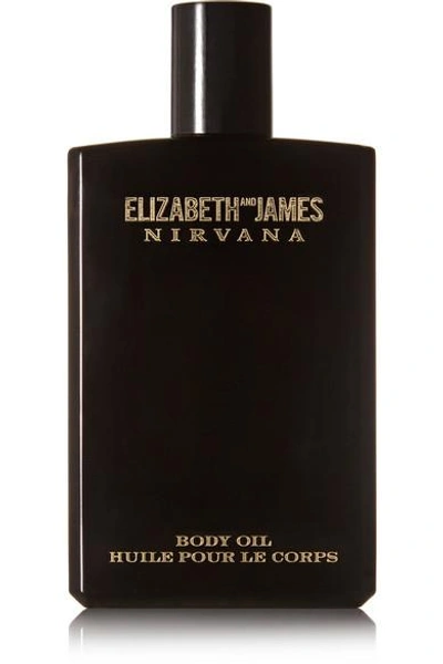 Elizabeth And James Nirvana Nirvana Black Body Oil - Violet, Sandalwood & Vanilla, 100ml In Colorless