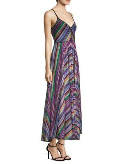 Missoni Silk-blend Striped Knit Dress In Multi