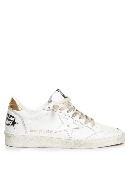 Golden Goose Ball Star Low-top Leather Trainers | ModeSens