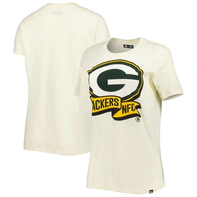 New Era Cream Green Bay Packers Chrome Sideline T-shirt