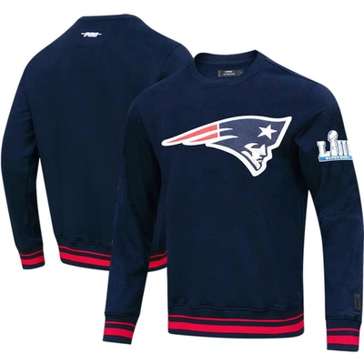 Pro Standard Navy New England Patriots Mash Up Pullover Sweatshirt