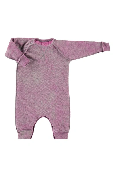 Paigelauren Babies' Textured Fleece Romper In Pink