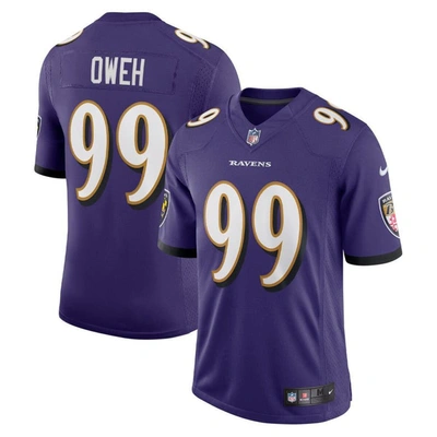 Nike Odafe Oweh Purple Baltimore Ravens Vapor Limited Jersey