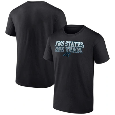 Fanatics Branded Black Carolina Panthers Big & Tall Two States One Team Statement T-shirt