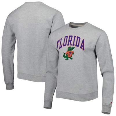 League Collegiate Wear Grey Florida Gators 1965 Arch Essential Fleece Pullover Sweatshirt