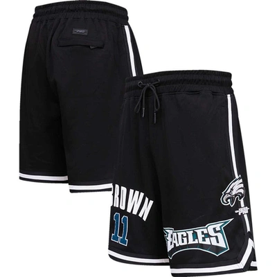 Pro Standard Men's  A.j. Brown Black Philadelphia Eagles Player Name And Number Shorts