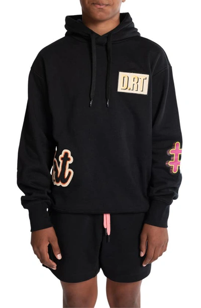 D.rt Hashtag Cotton Hoodie In Black