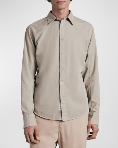 Rag & Bone Fit 2 Slim Fit Engineered Button-up Shirt In Fog Grey
