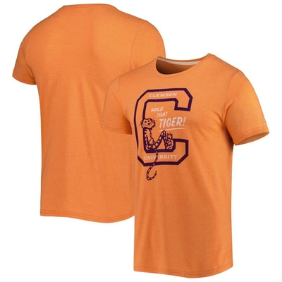 Homefield Heathered Orange Clemson Tigers Hold That Vintage T-shirt In Heather Orange