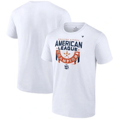 Fanatics Men's Branded White Houston Astros 2022 American League Champions Locker Room Big And Tall T-shirt