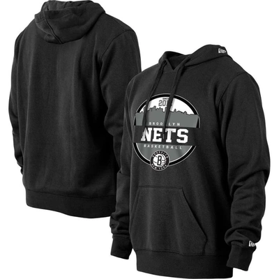 New Era Black Brooklyn Nets Localized Pullover Hoodie