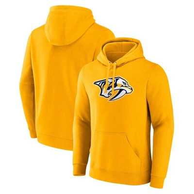 Fanatics Branded Gold Nashville Predators Primary Logo Pullover Hoodie