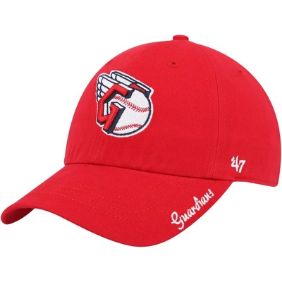 47 ' Red Cleveland Guardians Team Miata Clean Up Adjustable Hat