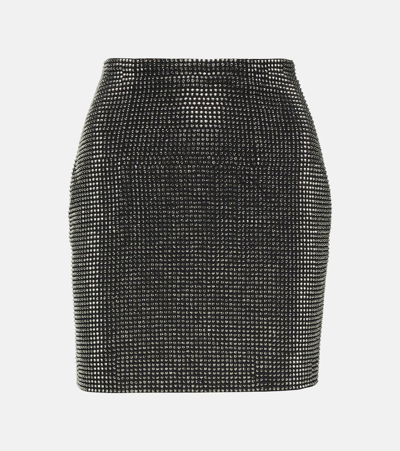 Roland Mouret Diamante Strass Embellished Mini Skirt In Black