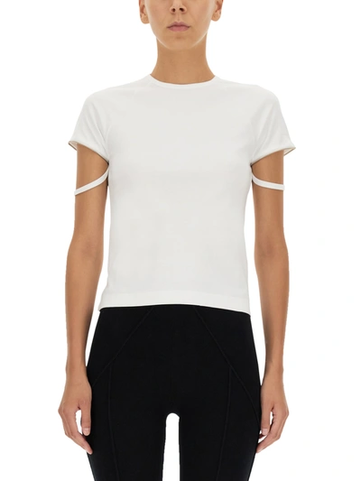 Helmut lang zip crew neck tee cheap