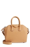 Givenchy 'mini Antigona' Sugar Leather Satchel - Beige In Light Beige