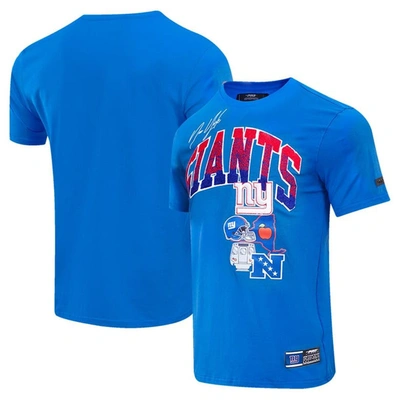 Pro Standard Royal New York Giants Super Bowl Xlvi Patch Hometown Collection T-shirt