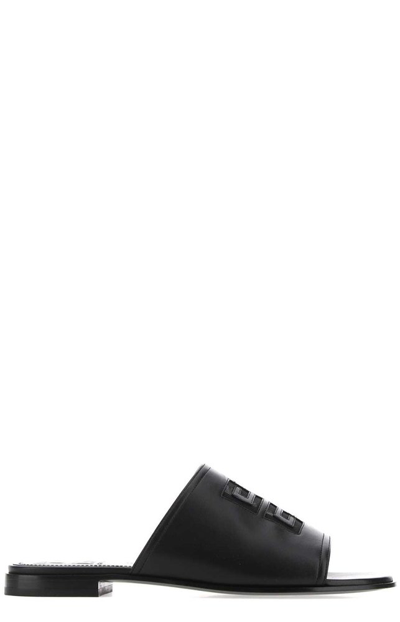 Givenchy 4g Logo Sandals In Black