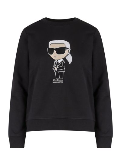 Karl Lagerfeld Ikonik 2.0 Karl Sweatshirt In Black