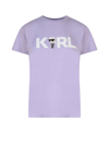 Karl Lagerfeld Ikonik 2.0 Karl Logo T-shirt In Purple