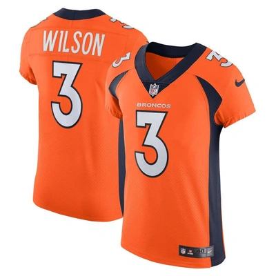Nike Russell Wilson Orange Denver Broncos Vapor Elite Jersey