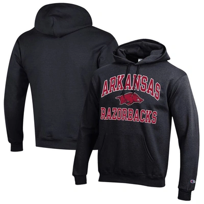 Champion Black Arkansas Razorbacks High Motor Pullover Hoodie