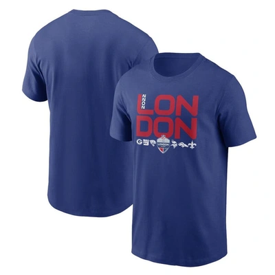 Nike Royal Nfl Essential London Games T-shirt