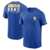 Nike Royal Los Angeles Rams Team Incline T-shirt In Blue