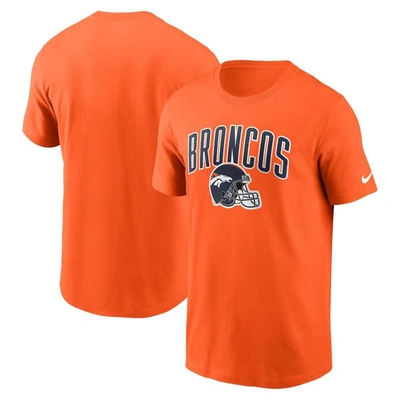 Nike Orange Denver Broncos Team Athletic T-shirt In Orange