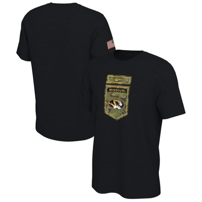 Nike Black Missouri Tigers Veterans Camo T-shirt