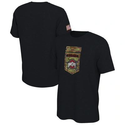Nike Black Ohio State Buckeyes Veterans Camo T-shirt
