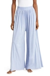 Lunya Organic Pima Wide Leg Lounge Pants In Daybreak Blue