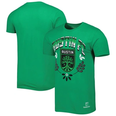 Mitchell & Ness Men's  Green Austin Fc Serape T-shirt