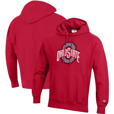 Champion Scarlet Ohio State Buckeyes Vault Logo Reverse Weave Pullover Hoodie