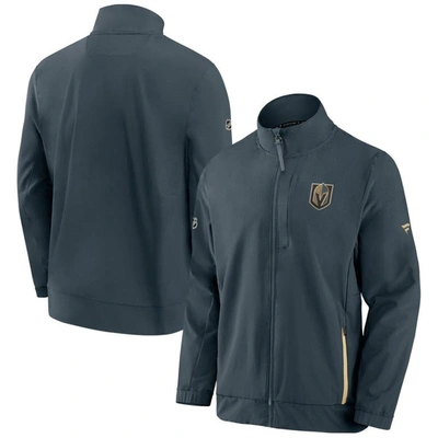 Fanatics Branded Gray Vegas Golden Knights Authentic Pro Rink Coaches Full-zip Jacket