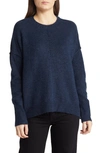 Vince Camuto Center Seam Crewneck Sweater In Vintage Blue