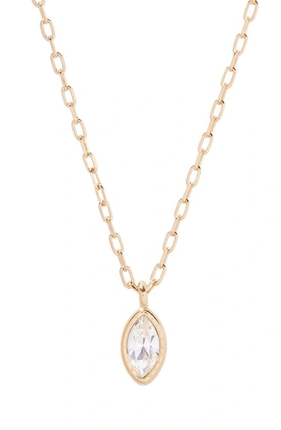 Brook & York Gracie Crystal Pendant Necklace In K Gold Plated