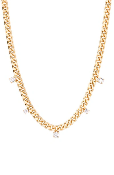 Brook & York Cece Crystal Collar Necklace In K Gold Plated