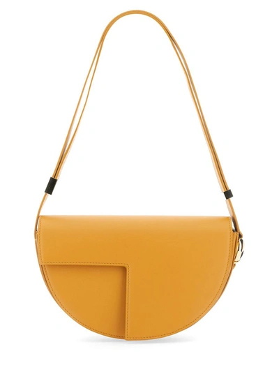 Patou Leather Shoulder Bag In Yellow
