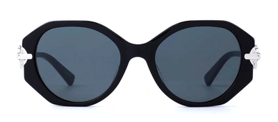 For Art's Sake Seaside Sun Sp1 Oval Sunglasses In Grey