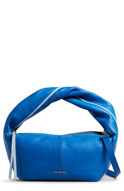 Ted Baker Nikaya Mini Twisted Handle Crossbody In Blue