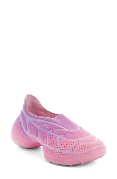 Givenchy Tk 360+ Pink Low-top Sneakers With Raised Graphic Grid And Contrasting Lines In Tech Mesh Woman